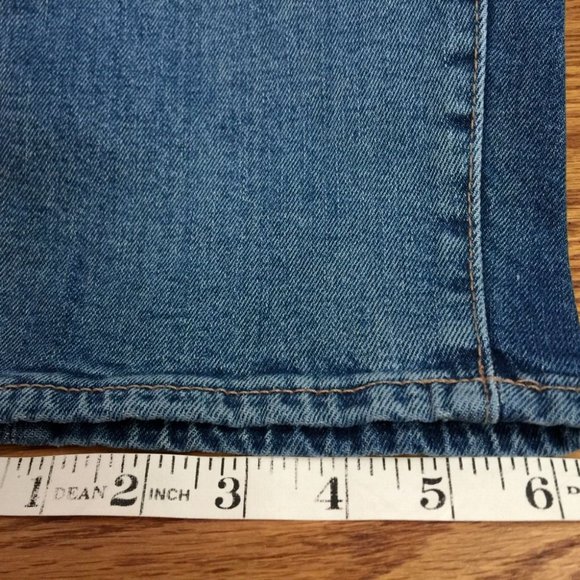 OLD NAVY OG STRAIGHT HIGH RISE JEANS WOMENS 18 BLUE STRETCH DENIM ANKLE 39"x28" - Picture 15 of 16